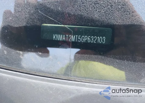 2016 Nissan Rogue Sv из США, поврежденный, VIN KNMAT2MT5GP632103